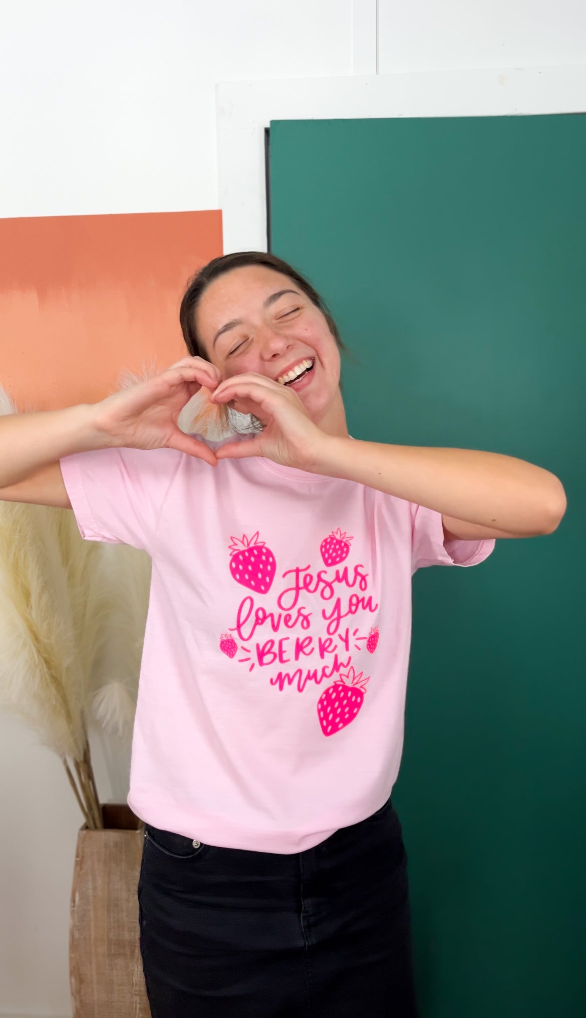 Jesus loves you berry much | ADULT tee