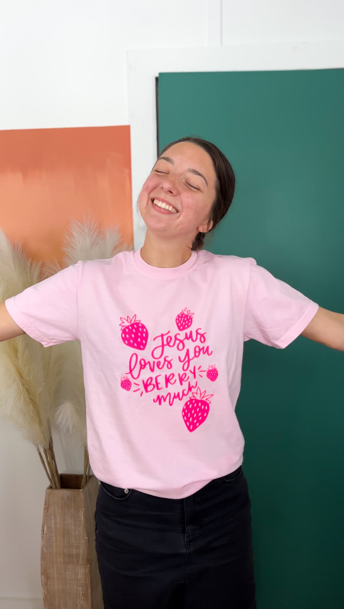 Jesus loves you berry much | ADULT tee