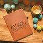 'Find Joy in the Journey' leather journal notebook